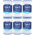 Cartuchos de filtro para piscina Grefilt Tipo B paquete de 6 para Intex 29005E