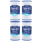Cartuchos de Filtro para Piscinas Grefilt Tipo A/C Paquete de 4 para Piscinas Intex