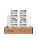 Cartuchos de recarga Razor Flamingo Pubic femininos, 8 unidades