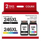 Cartuchos de Tinta COLRIX 245XL 246XL Preto e Colorido Combo