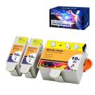 Cartuchos de tinta compatíveis com BAALAND Kodak 10XL 10B 10C, pacote com 3