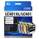Cartuchos de Tinta Cool Toner LC401XL 4 Unidades de Alto Rendimento