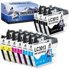 Cartuchos de tinta DOUBLE D LC3013 compatíveis com Brother 9 Pack