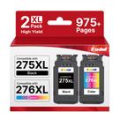 Cartuchos de tinta Eudul PG-275XL CL-276XL para impressora Canon