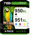 Cartuchos de Tinta Gagalay 950XL 951XL Kit com 4 Preto Ciano