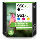 Cartuchos de tinta haikyuu 950XL 951XL Kit com 4 peças