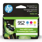 Cartuchos de tinta HP 952 ciano, magenta, amarelo (pacote com 3)