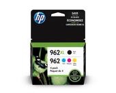 Cartuchos de tinta HP 962XL de alto rendimento em preto e 962 em cores, pacote 4 Cartuchos de tinta HP 962XL de alto rendimento em preto e 962 em cores, pacote 4