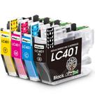 Cartuchos de tinta Kingjet LC401 compatíveis com a impressora Brother MFC