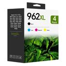 Cartuchos de tinta LOMENTICS 962XL, kit com 4 unidades BK/C/M/Y