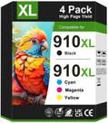 Cartuchos de tinta PROSWIFT 910XL, kit com 4 unidades para impressoras HP