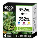 Cartuchos de Tinta Relcolor 952XL Kit com 4 Unidades KCMY de Reposição