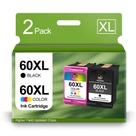 Cartuchos de Tinta SHUPAN 60XL Preto e Colorido Kit com 2 Cartuchos de Tinta SHUPAN 60XL Preto e Colorido Kit com 2