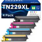 Cartuchos de toner compatíveis com INK4U TN229XL, pacote com 4, Brother