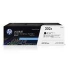 Cartuchos de toner HP 202X pretos de alto rendimento (pacote com 2)