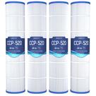 Cartuchos para Filtro de Piscina Grefilt CCP520 Paquete de 4 para Pentair 520