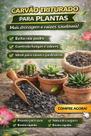 Carvao triturado para substratos e plantas 500grs