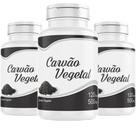 Carvão Vegetal Ativado 360 Cápsulas 500mg Kit 3 Potes x 120 cáps Carvao Natural alta Concentração