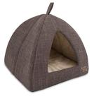 Casa Cama para Perro, Tapete Tipo Carpa, Suave y Redondeada de Peluche para Interiores