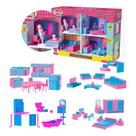 Casa Completa de Brinquedo C/ Sala, Quarto e Cozinha