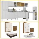 Casa Completa Mobiliada Armário Cozinha/Quarto Solteiro e Casal Multimóveis CR60004