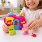 Casa De Boneca Infantil Formato Maleta Portátil Com Mini Móveis Acessórios E Boneca Kit Completo Presente Criativo