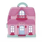 Casa de Boneca Infantil Maleta com Luz e Som Brinquedo Boneca Completa com Móveis Acessórios Portátil Casinha de Boneca Menina Brinquedo Educativo Pre