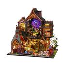 Casa De Bonecas De Madeira DIY Para Meninas, Modelo De Mobiliário Em Miniatura, Brinquedo De