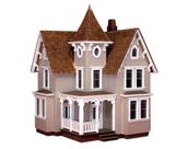Casa de bonecas Greenleaf Fairfield em escala 1/24 - 15x16x20 cm