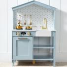 Casa de fazenda Play Kitchen Best Choice Products com armazenamento de brinquedos Casa de fazenda Play Kitchen Best Choice Products com armazenamento de brinquedos