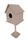 Casa Ninho De Passarinhos - Tam. 17x16x16cm Mdf Marron Casa Ninho De Passarinhos - Tam. 17x16x16cm Mdf Marron