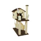 Casa Para Gatos Com Dois Andares Rede Brinquedos Bolinha Poste Sisal Casa Para Gatos Com Dois Andares Rede Brinquedos Bolinha Poste Sisal