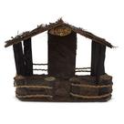 Casa Rústica Presépio Madeira 30 cm