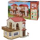 Casa Telhado Vermelho com Luz Sotão Secreto - Sylvanian Families