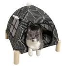 Casa Tienda para Gatos Nockovi 2 en 1 Elevada, Portátil para Interior y Exterior