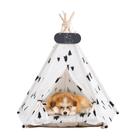 Casa tipi para mascotas Mooipet para perros y gatos con cojín grueso