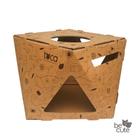 Casa toca arranhador para gato em papelão