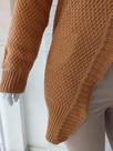 Casaco Aberto Cardigan Plus Size Beje