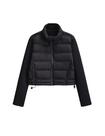 Casaco acolchoado Ynhonra feminino de manga comprida acolchoado preto M