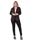 Casaco Blazer Blusa feminina Jaqueta com Botões e Elastano -