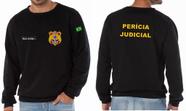 Casaco Blusão Masculino PERÍCIA JUDICIAL Bordado - Moletom Flanelado Confortável