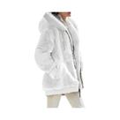 Casaco Cardigã Feminino Grosso Com Capuz E Zíper, Manga Longa, Quente, Casual, Moda Outono Inverno