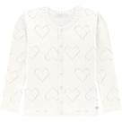 Casaco Cardigã Infantil Feminino Milon Offwhite Tricot