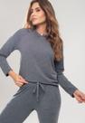 Casaco Comfy Com Capuz Moletinho Grafite Salvatore