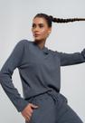 Casaco Comfy Malha Canelada Com Capuz Grafite Salvatore