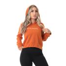 Casaco Cropped Feminino Moletom com capuz Running
