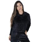 Casaco Cropped Feminino Veludo Bolso E Gola Regulável Orbis