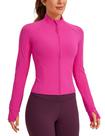 Casaco CRZ YOGA Butterluxe Comprimento na Cintura com Zíper Completo Roxo L Casaco CRZ YOGA Butterluxe Comprimento na Cintura com Zíper Completo Roxo L