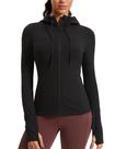 Casaco CRZ YOGA Butterluxe Feminino com Capuz para Corrida Preto P
