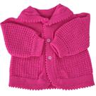 Casaco de bebê manga longa cardigan de lã tricô Recém nascido